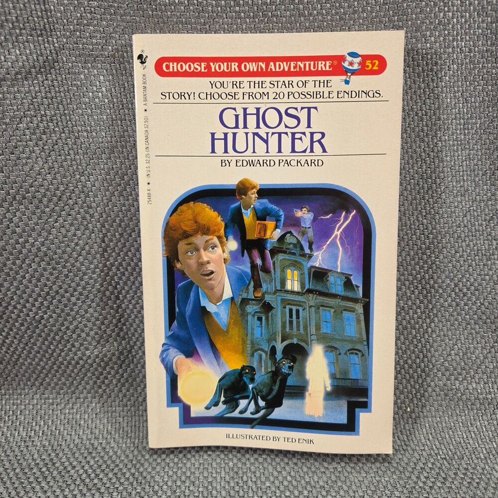 Ghost Hunter Choose Your Own Adventure #52 Edward Packard 1st Edition 1986 PBB